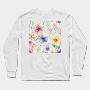 Beautiful bright spring flowers. Long Sleeve T-Shirt